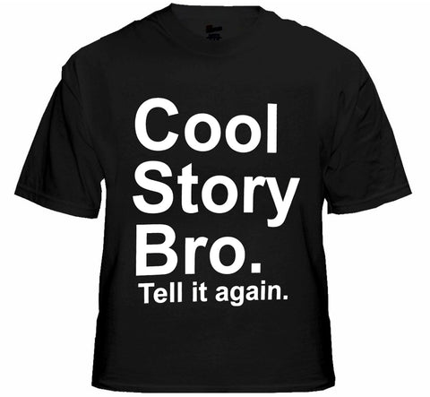 As Seen On Jersey - Cool Story Bro. Tell It Again. Men's T-Shirt