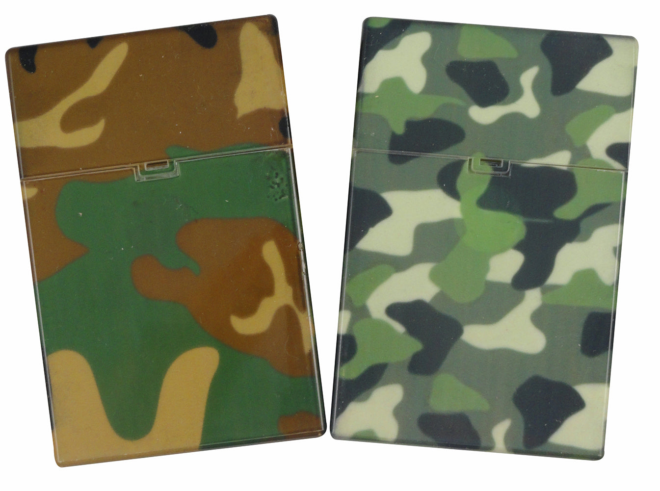 Assorted Camouflage Flip Top Cigarette Strong Box (For Regular Size Only)
