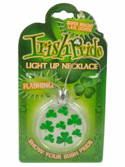 Assorted Green Light Up Irish St. Patrick's Day Necklace