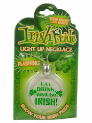 Assorted Green Light Up Irish St. Patrick's Day Necklace