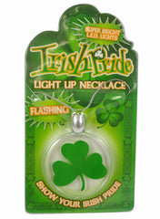 Assorted Green Light Up Irish St. Patrick's Day Necklace