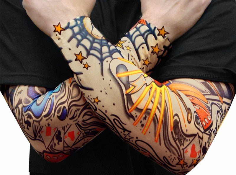 Tattoo Sleeves - Assorted Tattoo Sleeves (3 Pair of Assorted Tattoo Sleeves)