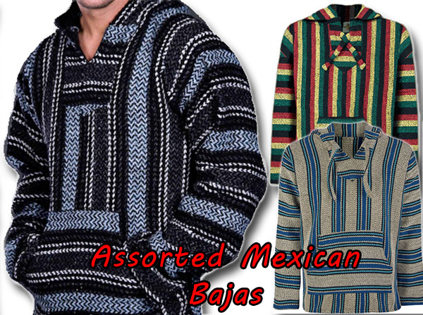 Deluxe Baja - Original Mexican Baja Hoodies In Assorted Colors & Styles