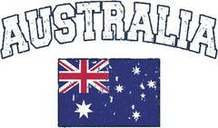 Australia Vintage Flag International Hoodie