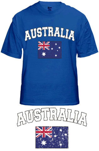 Australia Vintage Flag International Mens T-Shirt