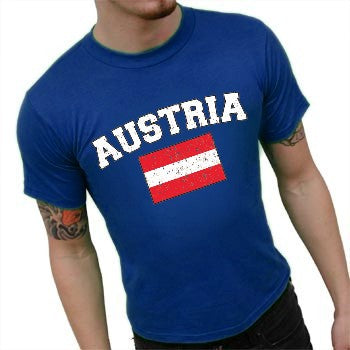 Austria Vintage Flag International Mens T-Shirt