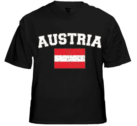 Austria Vintage Flag International Mens T-Shirt