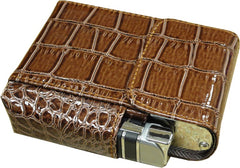 Automatic Rising Cigarette Case with Lighter Holder