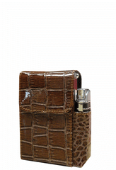 Automatic Rising Cigarette Case with Lighter Holder