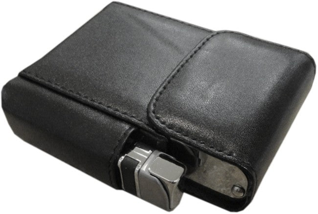 Automatic Rising Cigarette Case with Lighter Holder Black