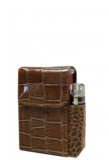 Automatic Rising Cigarette Case with Lighter Holder (For Regular Size & 100's)