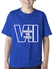 Awaken The Force VII Kids T-shirt Royal Blue