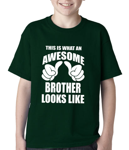 Awesome Brother Kids T-shirt Forest Green