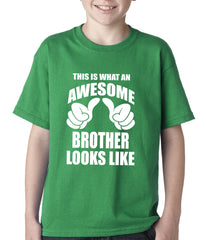 Awesome Brother Kids T-shirt Kelly Green