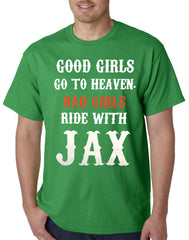 Bad Girls Ride with Jax SOA Mens T-shirt