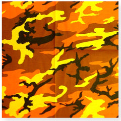 Bandanas - Orange Camoflauge Bandanna