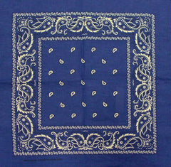 Bandanas - Royal Blue Paisley Bandana