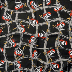 Bandanas - Swords Slash Pirate Bandana (Black/Red/White)