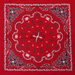 Bandanas - Tribal Paisley (Red with Black)