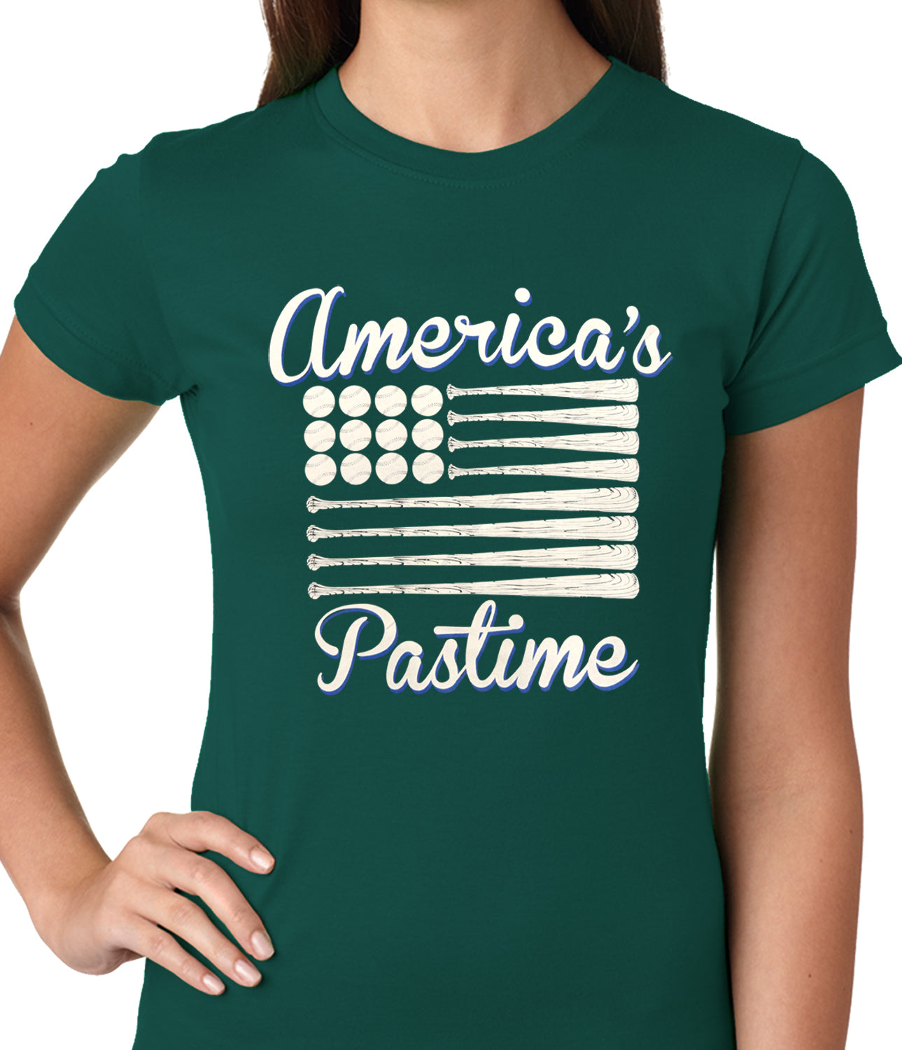 Baseball America's Pastime Girls T-shirt