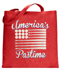 Baseball America's Pastime Tote Bag