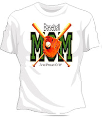 Baseball Mom And Proud Of It Girls T-Shirt