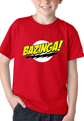 Bazinga kid's T Shirt Big Bang Theory