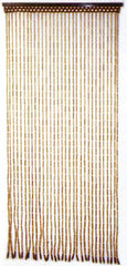 Beaded Curtains - Natural Finish Bamboo Doorway Curtain