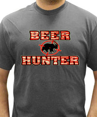 Bear Deer Beer Hunter Target Mens T-shirt