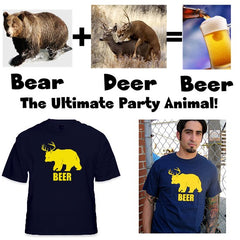 Bear + Deer = Beer T-Shirt