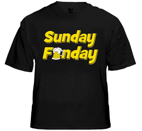 Beer Drinking Tees - Sunday Funday T-Shirt