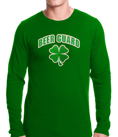 Beer Guard Irish Shamrock St. Patrick's Day Thermal Shirt
