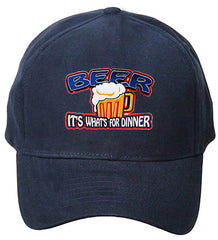 Beer It's What's For Dinner Baseball Hat