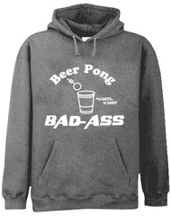 Beer Pong Bad Ass Adult Hoodie