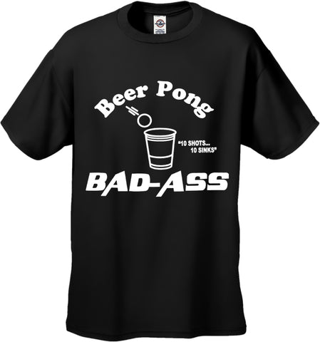 Beer Pong Bad Ass Men's T-Shirt