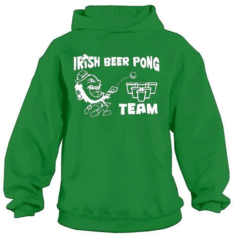 Beer Pong Clothing - Irish Beer Pong Team Hoodie 