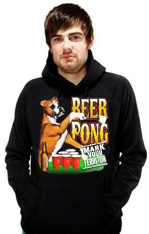 Beer Pong "Mark Your Territory" Hoodie