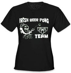 Beer Pong Shirts - Irish Beer Pong Team Girls T-Shirt