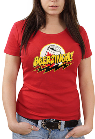 Beerzinga! - Big Bang Theory Parody Girl's T-Shirt