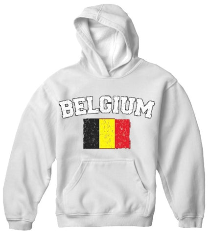 Belgium Vintage Flag International Hoodie