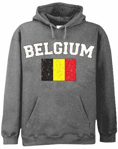 Belgium Vintage Flag International Hoodie