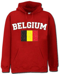 Belgium Vintage Flag International Hoodie