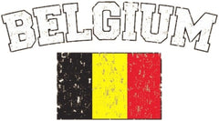 Belgium Vintage Flag International Hoodie