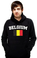 Belgium Vintage Flag International Hoodie