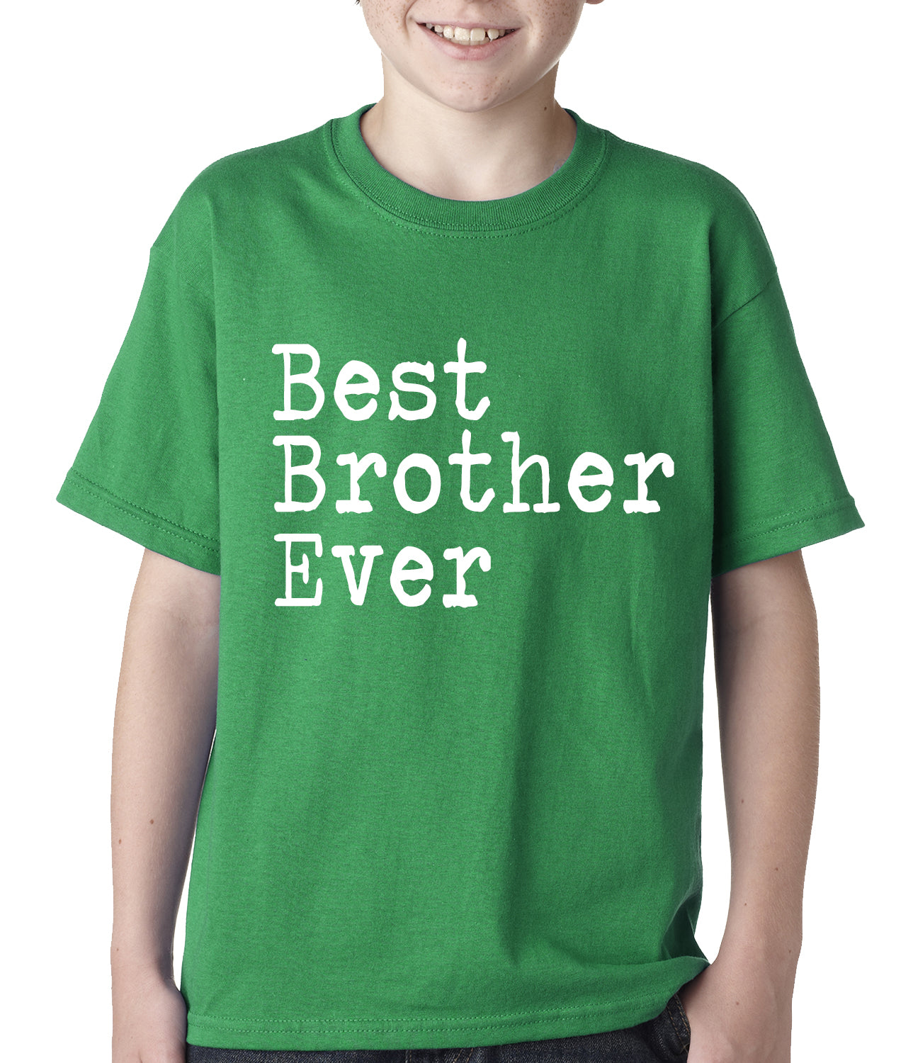 Best Brother Ever Kids T-shirt Green