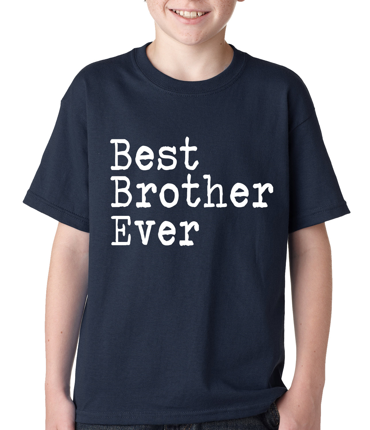 Best Brother Ever Kids T-shirt Navy Blue