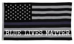 Bewild Brand - Blue Lives Matter American Flag Honoring the Fallen Officer who Made the Ultimate Sacrifice