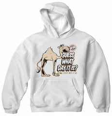 Bewild Guess What Day It Is? Camel Hump Day Adult Hoodie