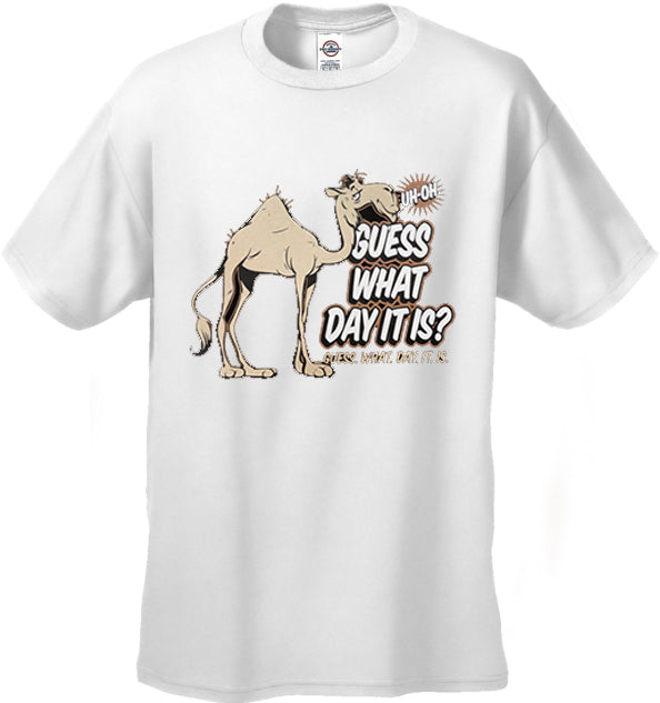 Bewild Guess What Day It Is? Camel Hump Day Kids T-Shirt