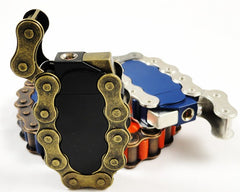 Bike Chain Grenade Green Flame Torch Lighter
